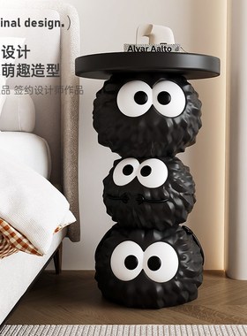 MSKA创意煤球客厅电视柜沙发边茶几落地大型家居装饰品乔迁摆件