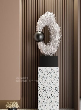 异形抽象创意艺术雕塑大摆件高级感客厅玄关楼梯下售楼处装饰品