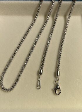 925银2.5mm玉米链z灯笼链 个性时尚复古佛牌链