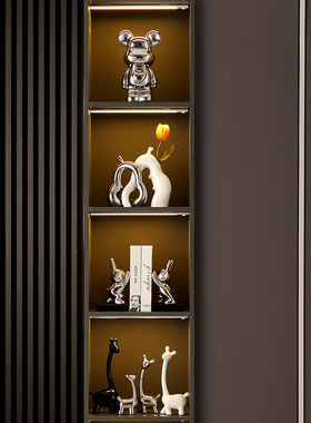 陶瓷花瓶艺术装饰k品北欧轻奢酒柜玄关客厅现代高级感软装摆件家