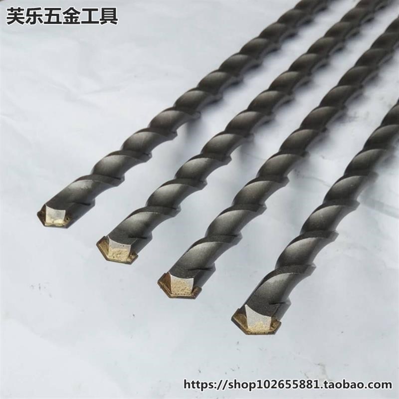 长六角38X电锤钻头加长六棱38E电锤合金冲击钻L头80公分1米1000mm - 图0