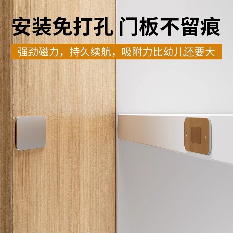 免打孔磁吸推拉门衣柜门自吸磁条贴片吸合器隐形移门磁铁强磁门吸 - 图2