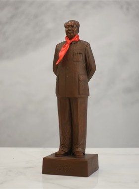 毛主席铜像纯铜雕塑毛爷爷背手站像办公室全身摆像全黄铜摆件