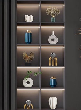 简约现代摆件轻奢高级感电视柜客厅高档酒柜家居办公室摆设装饰品