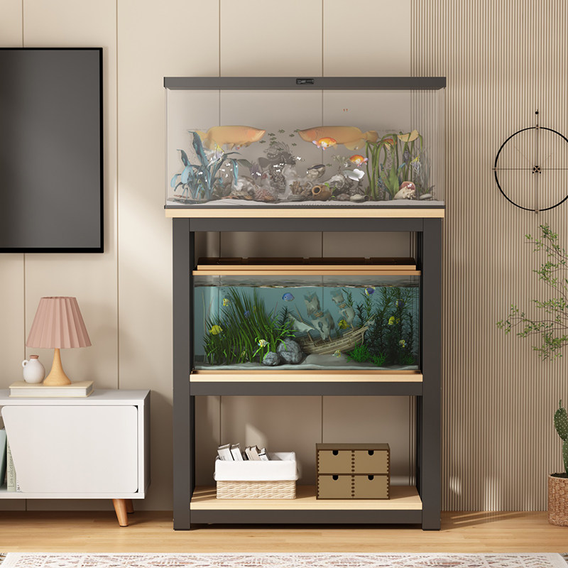 鱼缸架家用落地鱼缸底架多层金属承重鱼缸底O座底柜客厅鱼缸专用 - 图0