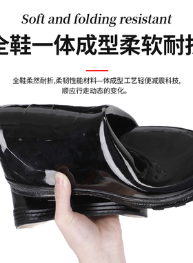 雨靴中筒高筒女加厚耐油防滑耐穿厨房户外钓鱼工作防水劳保雨鞋男