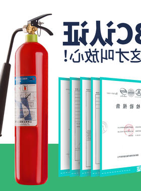 手提式二氧化碳灭火器三公斤箱子2只组合套装3kg5kg干冰消防器材
