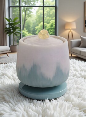 高档流水摆件招财聚宝盆办公室客厅玄关装饰喷泉开业送礼乔迁新居