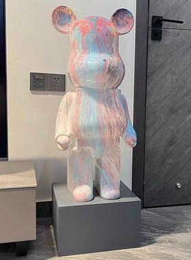 网红卡通暴力熊存钱罐现代简约创意客厅电视柜大型落地摆件装饰品