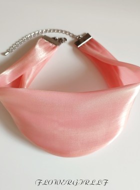 宽边颈带纯色百搭遮颈纹脖子饰品挡疤痕I颈部装饰脖链护脖颈饰脖