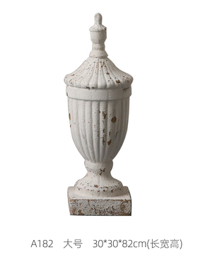 欧式复古罗马柱h摆件柱头民宿别墅艺术装饰品家用书房客厅摆件摄