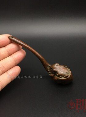 做旧实心香青蛙一茶宠工艺品香插 创意复古铜金蟾炷摆件香插