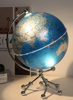 轻奢高档地球h仪摆件家居客厅酒柜电视柜装饰品创意办公室桌面摆