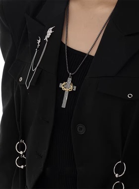 夜王|S925银荆棘十字架项链