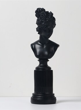 少女头像客厅咖啡厅摆饰品 欧式创意维纳斯O小号装饰艺术拍照摆件