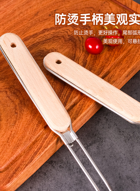 304不锈钢漏勺厨房家用辅食面粉筛豆浆果汁过滤网漏油勺笊篱超细