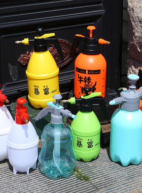 糖果色喷壶喷水壶手压式浇花壶园艺工具洒水壶手压式浇花壶喷水瓶