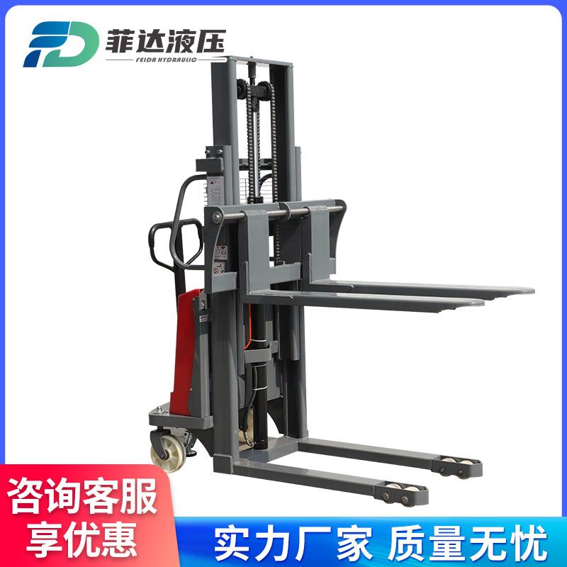 1吨1.5吨2吨半电动堆高车仓库搬运升降叉车托盘装卸电动液压叉车 - 图0
