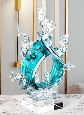 轻奢琉璃工艺品i酒柜摆件家居饰品电视柜高档现代客厅玄关办公室