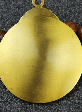 个性腰吊坠挂牌制九宫黄铜挂坠挂件十二生肖铜牌民族风复古