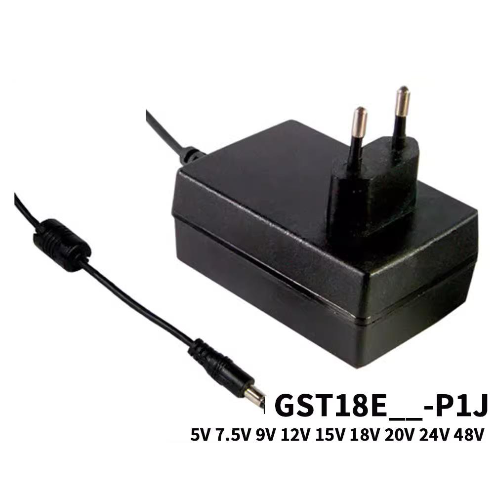 GST18E明纬P1J电源供应器18W E05/E09/E12/E15/E18/E24/E48 5V9V - 图2