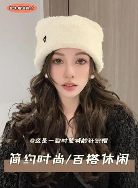日系甜美可爱猫耳朵爱心毛线帽
