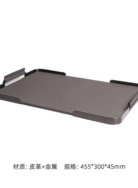 样板房客厅现代轻奢m茶几售楼部酒店洽谈桌托盘酒具珊瑚石组合摆