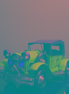 复古怀旧老爷车模型高q档轻奢摆件创意客厅酒柜电视柜摆设家居饰