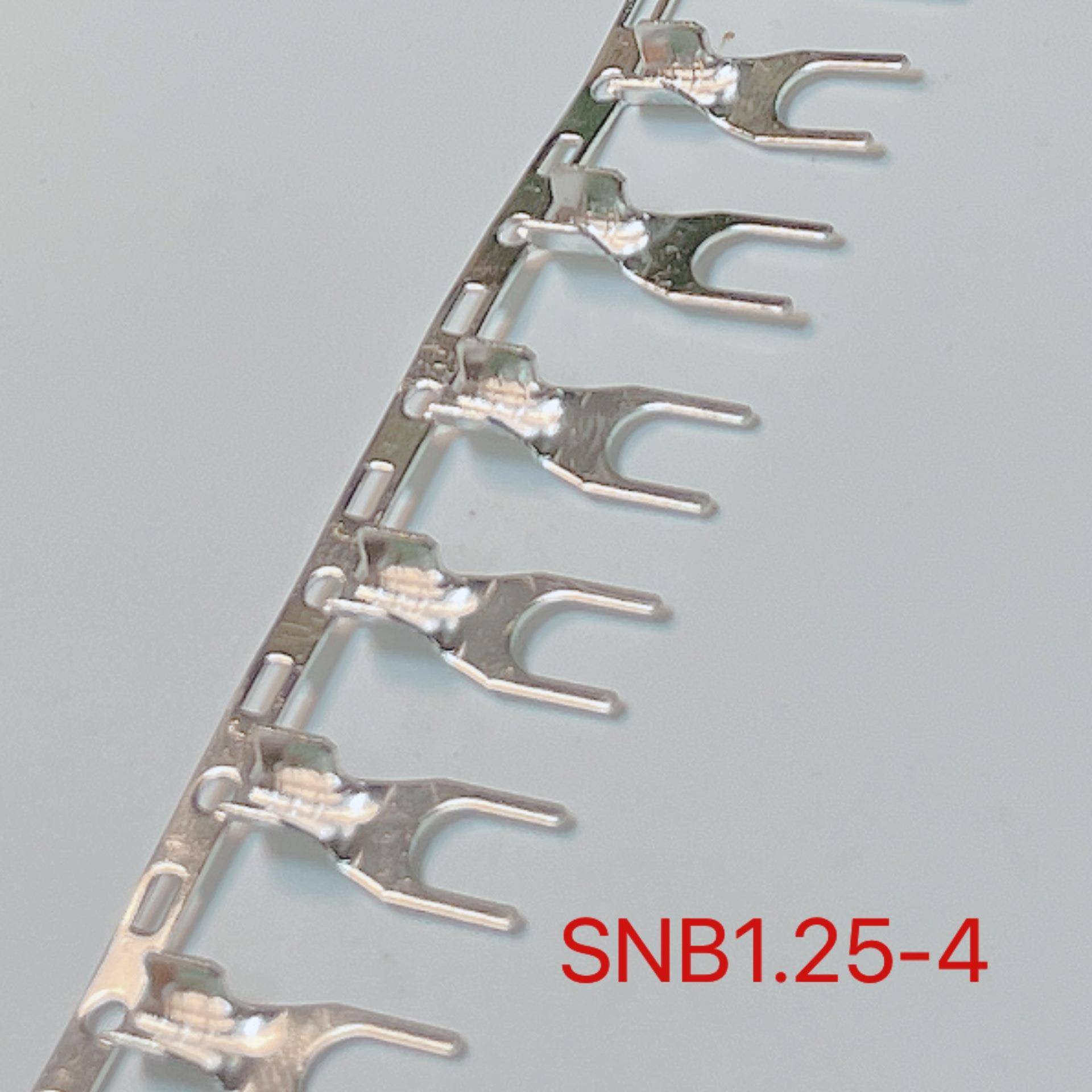 SNBS1.25-4连带冷压端子1-4连带冷压线4.2U型叉型5k/卷0.5mm - 图0