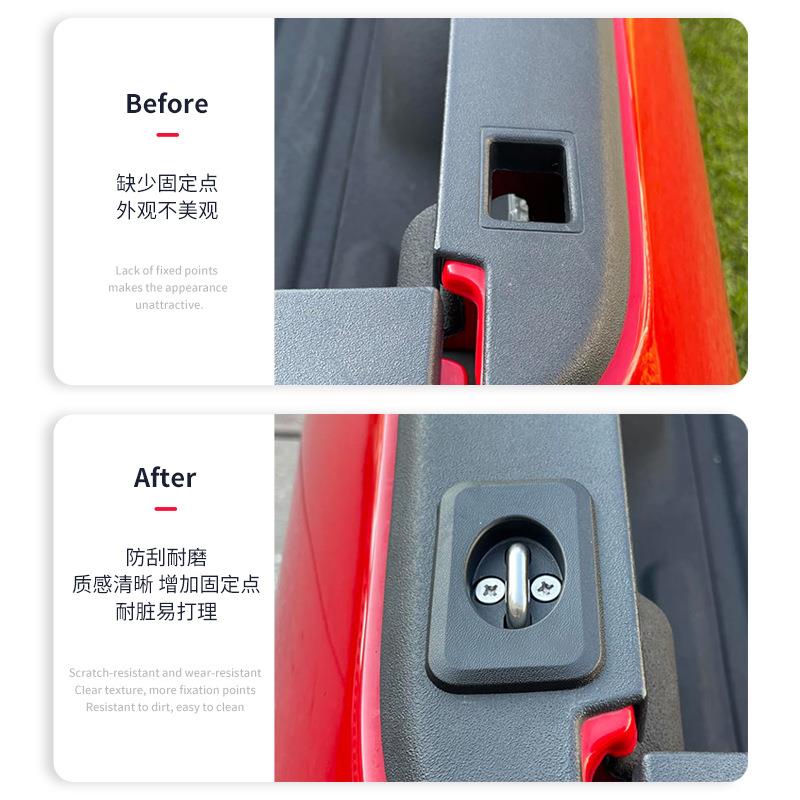 适用于道奇公羊RAM美系皮卡后尾箱锁扣F150卸扣98-14后锚扣拉绳扣 - 图0