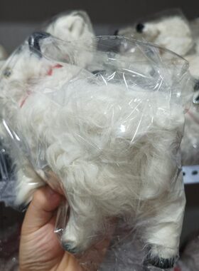 藏式牦牛模型白色牦牛摆件仿真动物小牦牛道具毛绒玩具民族工艺品