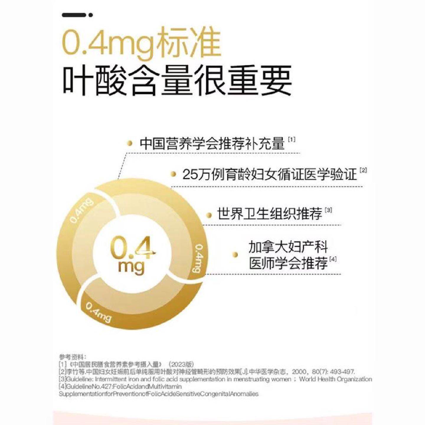 斯利安叶酸孕妇活性叶酸6S-5-甲基四氢叶酸钙 多维片孕前孕期孕晚