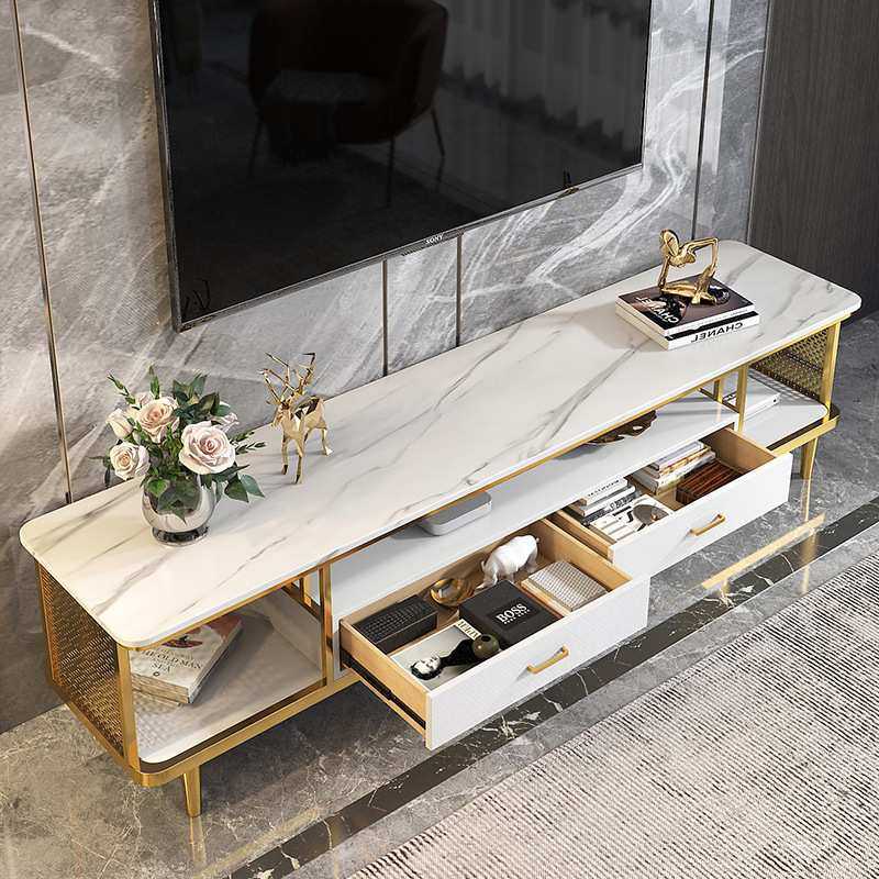 意式岩板电视柜茶几组合轻奢网红家用现代简约北欧客厅大理石茶几,淘宝优惠券,粉丝福利购,淘宝优惠卷