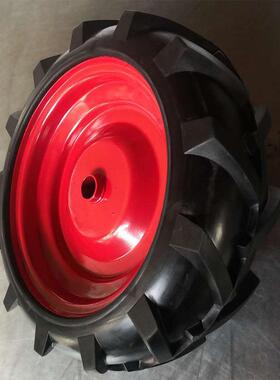 静音橡胶脚轮万向脚轮工业实心轮农机工具车实心轮350-8
