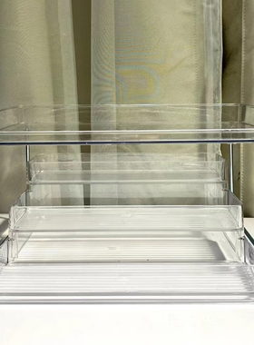 极简透明收纳盒!ins风桌面亚克力收纳神器宿舍化妆品多层置物架