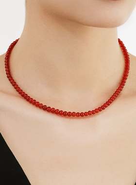 瑟拉蒙红玛瑙项链新年招财转运