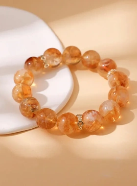 天然黄塔晶手链金山漫漫招财转运旺事业水晶手串送女友闺蜜礼物