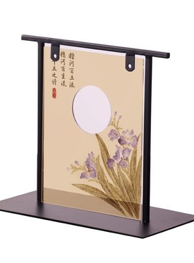 新中式桌面小屏风宋代美学t摆件茶室茶桌装饰品电视柜餐边柜摆台