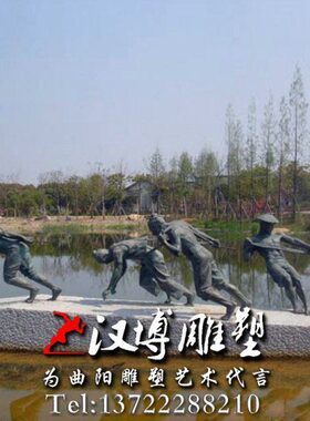 雕塑海边民仿渔夫纤渔头村文化雕塑拉渔纤夫玻璃钢雕塑码渔人物铜