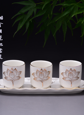 供水杯供佛杯佛前供杯大悲水贡杯财神仙M家陶瓷供佛杯佛具用品