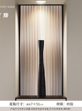 创意进门花瓶f摆件客厅插花高入户玄关壁龛电视柜酒柜装饰品迎客