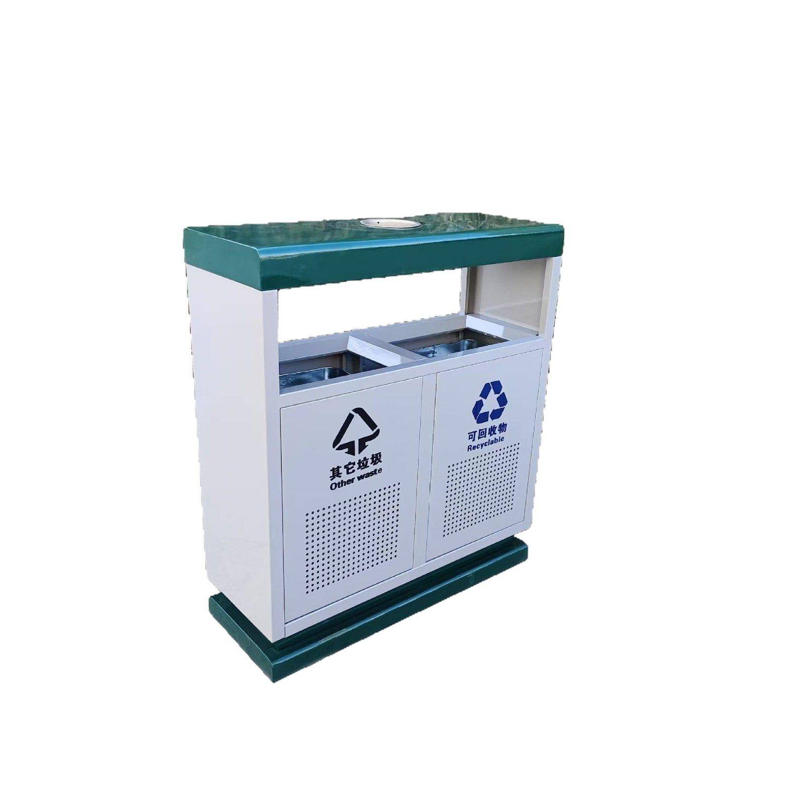 户外环卫果皮箱铁皮公园景区分类有内筒烟缸商用街道垃圾场 - 图3