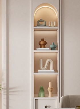 高级感奶油风客厅酒柜电视柜组合摆件轻奢家居壁柜艺术Y装饰品摆