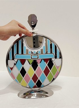 北欧轻奢圆胖子甜品架家用客厅茶几高档点心架创意家居摆件乔迁礼