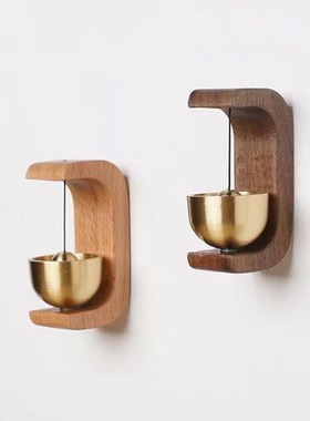 多巴胺门铃吸门式入户风铃进门开门提醒铃铛乔迁礼物冰箱磁吸挂饰