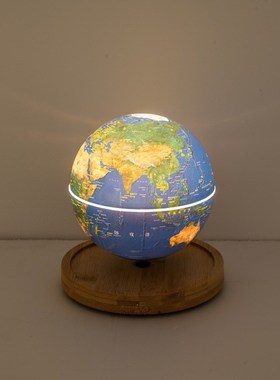 自动升降磁悬浮地球仪立体发光自转黑科技摆件节日生日礼物客厅