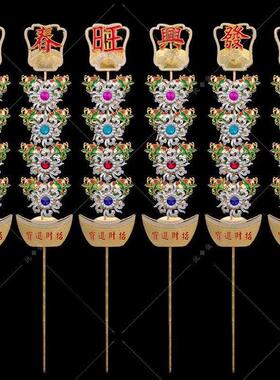 春花 安炉春花金花炉花锌合金材质东南亚拜拜香炉家居摆件