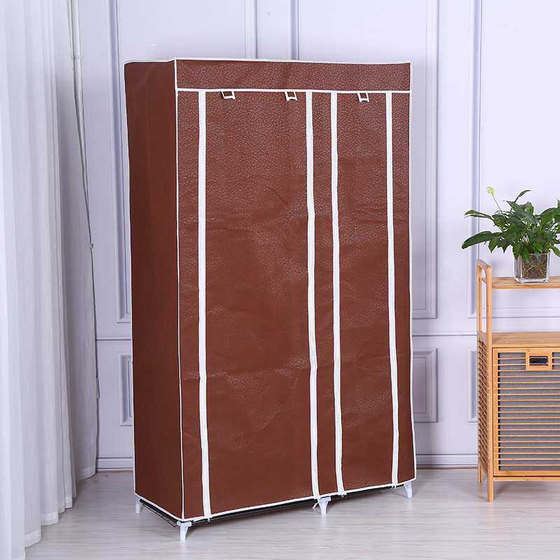 简易时尚衣柜铁网隔层布衣柜多层贮藏家用卧室钢管组装收纳挂衣橱,淘宝优惠券,粉丝福利购,淘宝优惠卷