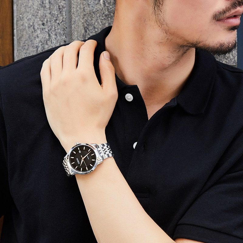 新款正品西亚尼全自动真皮机械表 cirni西亚尼西时尼国产腕表