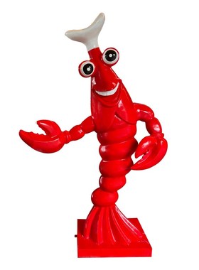 仿真小龙虾模型招牌立体虾螃蟹雕塑海鲜店酒楼大排档装饰品大摆件